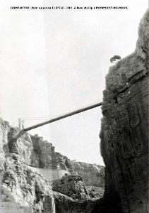 1- Constantine 1938. Le Pont Suspendu Sidi M'Cid(2)